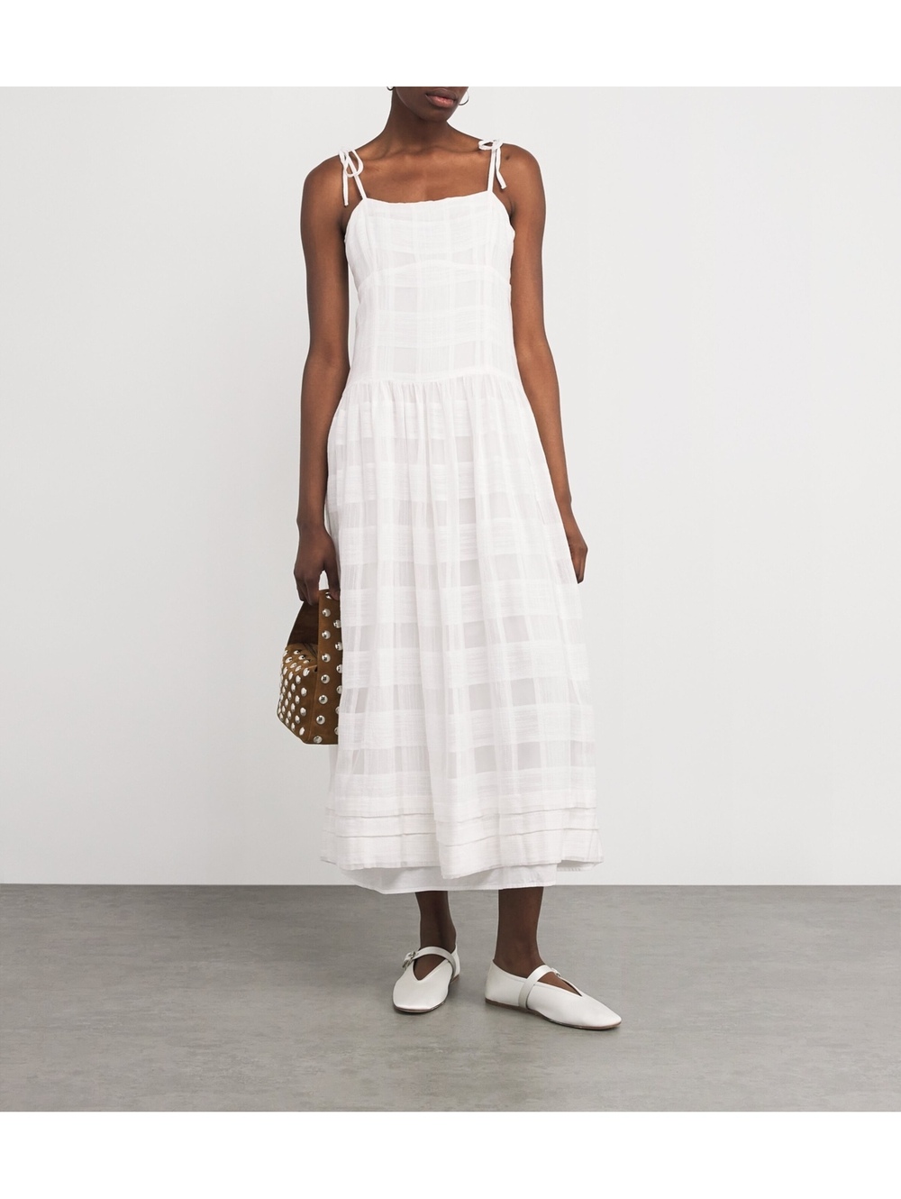 NWOT White Rag & Bone Presley Plaid midi dress